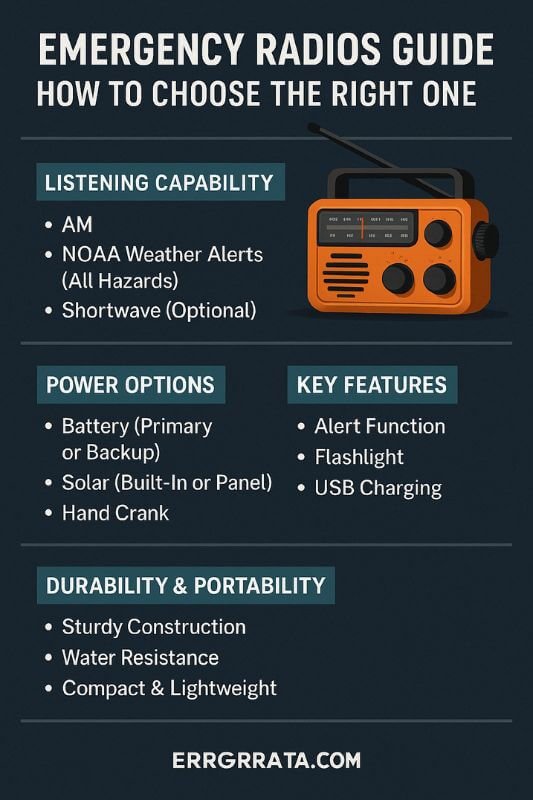 emergency radios guide portable device during crisis