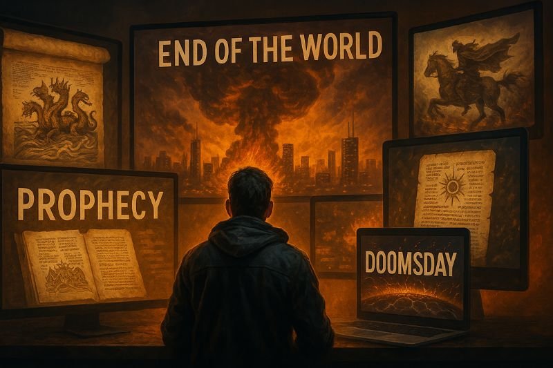 end-time prophecies in media blending ancient symbols with modern screen culture
