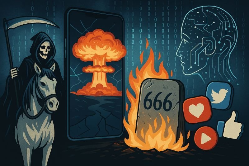 end-time prophecies in media reshaped by algorithms, social media, and viral content