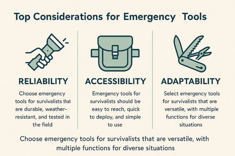 emergency tools for survivalists reliability accessibility adaptability