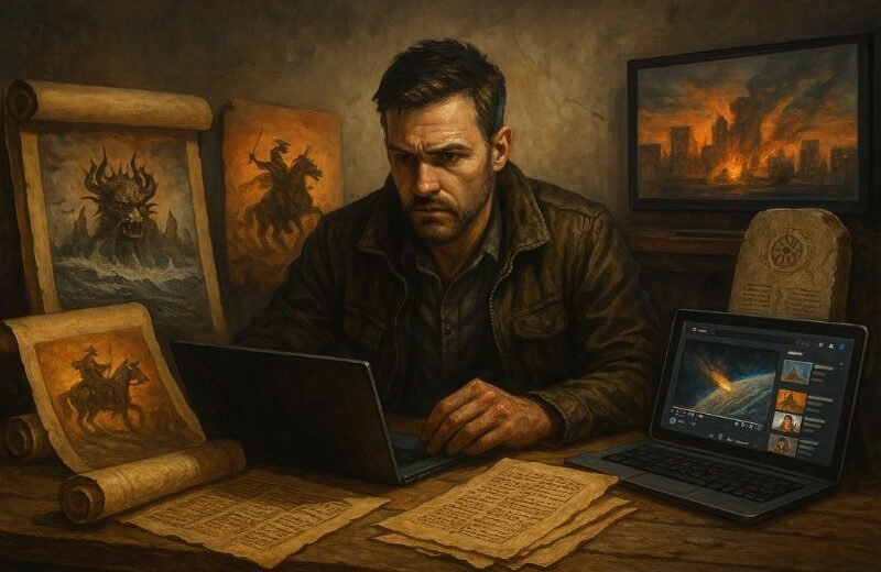 end-time prophecies in media interpreted by a survivalist decoding ancient and digital apocalypse signs