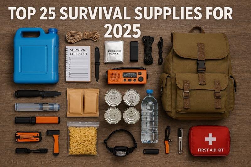 Top 25 Survival Supplies Every Beginner Prepper Needs in 2025